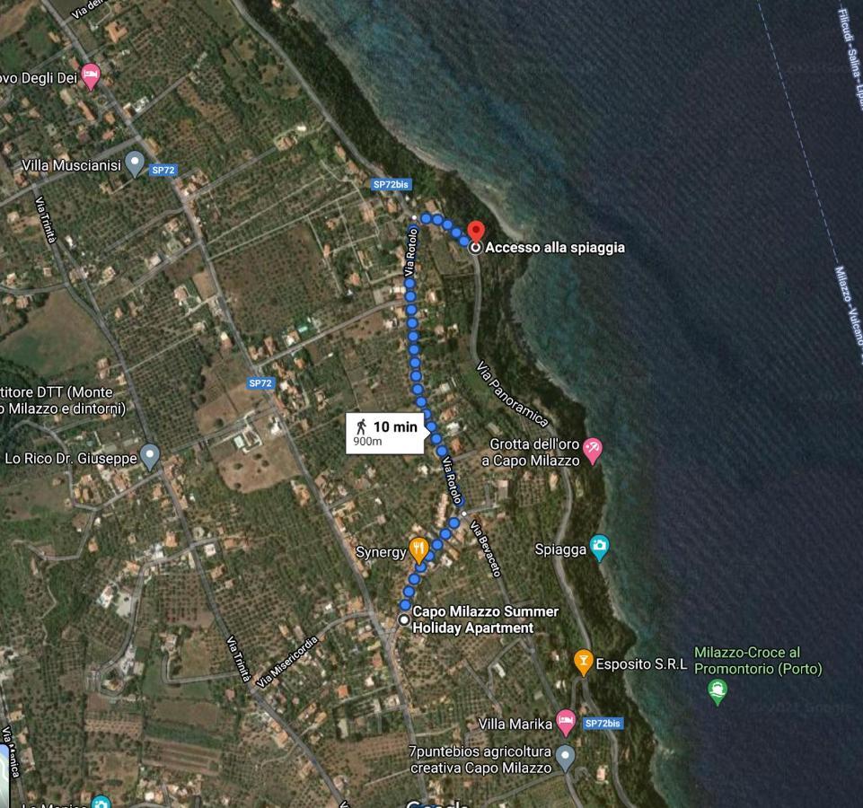 Capo Milazzo Summer Holiday Apartament Luaran gambar